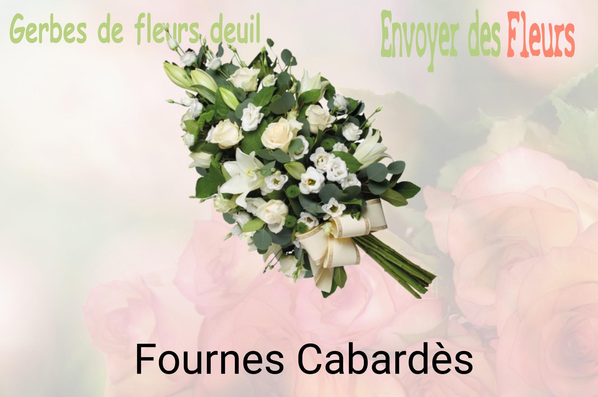 Gerbe de fleurs de deuil livrée à Fournes-Cabardès